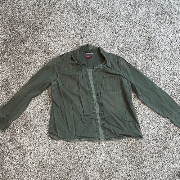 Merona Jackets & Blazers - ❤️Merona Green Lightweight Shirt Jacket